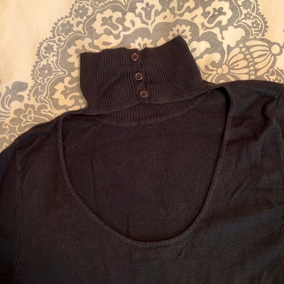 Black dress top blouse - Picture 3 of 6